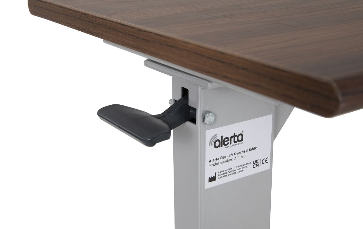 Table à vérin à gaz Alerta pour fauteuil roulant