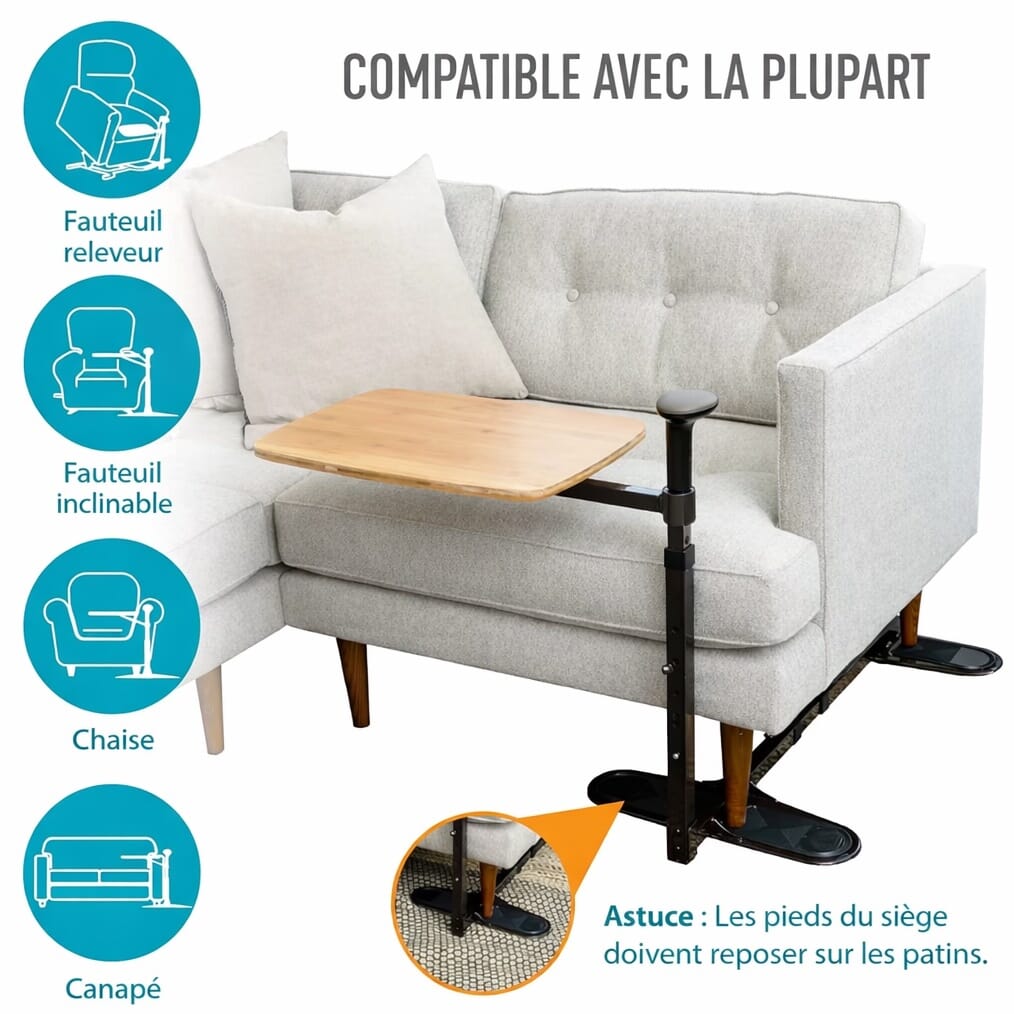 Table d'appui avec poignée