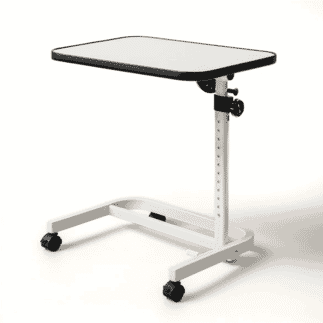 Table de fauteuil à roulettes Deluxe Blanc