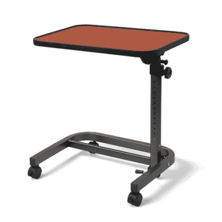 Table de fauteuil à roulettes Deluxe Marron