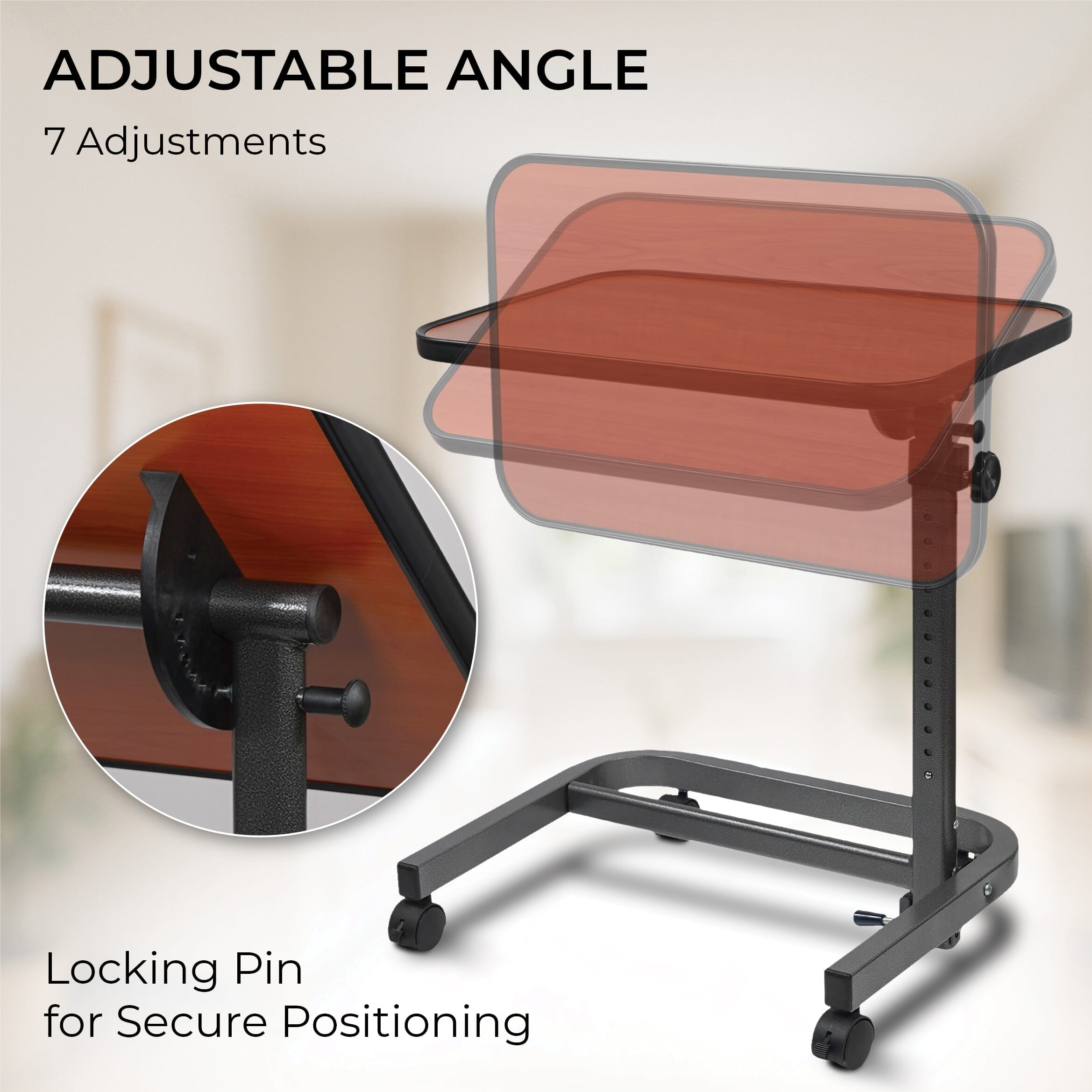 Table de fauteuil à roulettes Deluxe