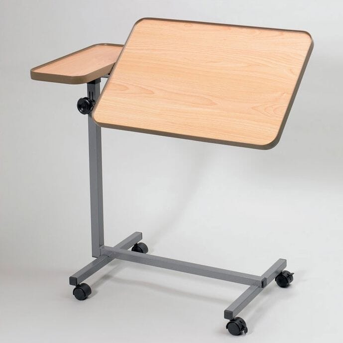 Table de lit et de fauteuil à double ajustement