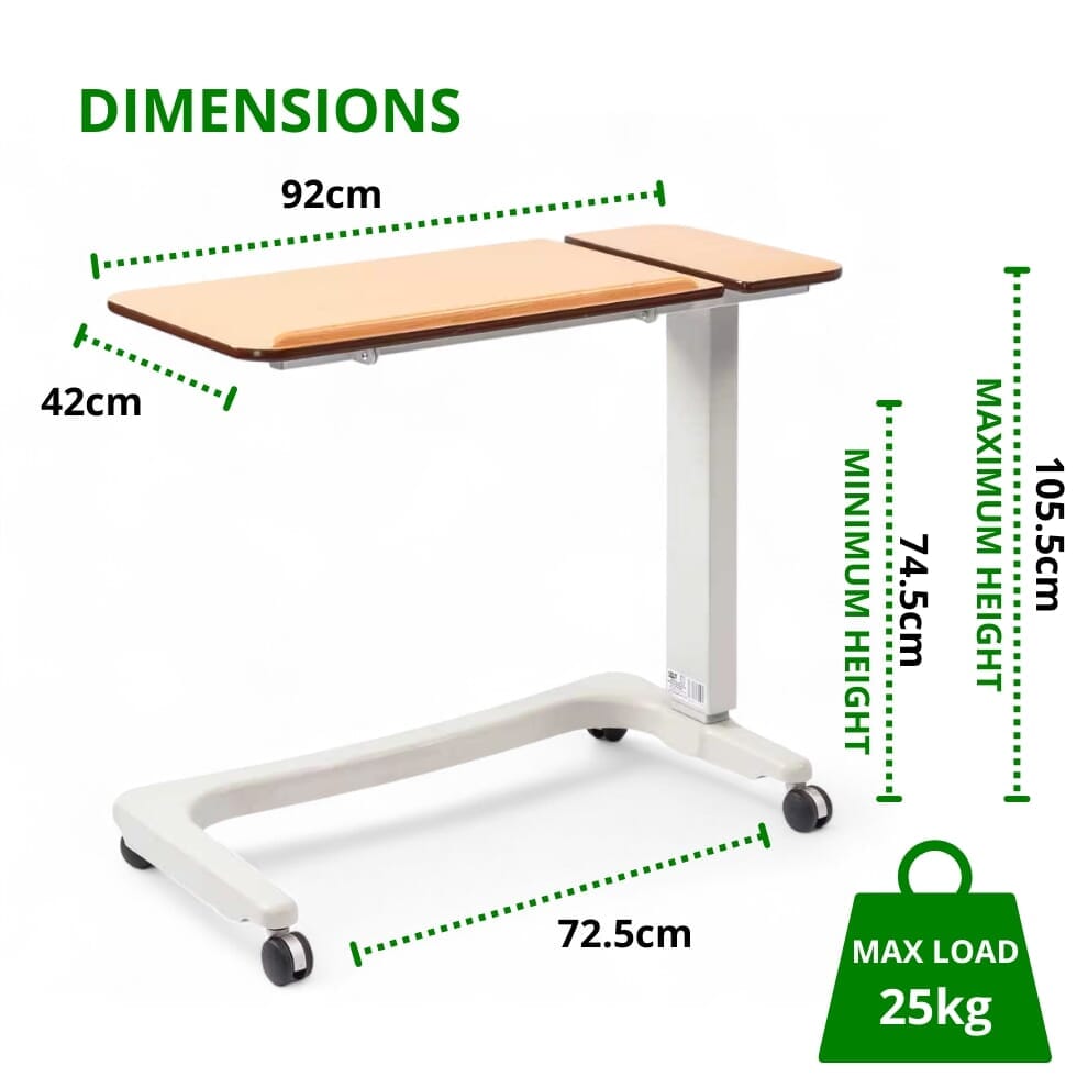 Table pour fauteuil roulant Easylift à double plateau