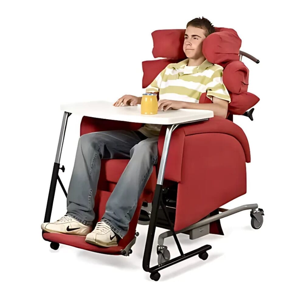 Table mobile pour fauteuil roulant