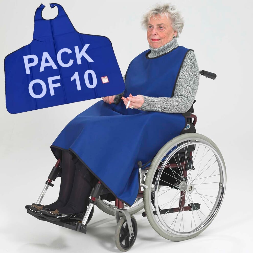 Tablier ignifugé pour fumeurs