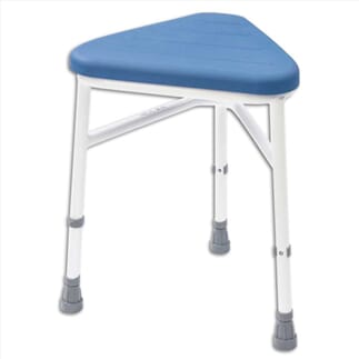 Tabouret d'angle rembourré - Bleu