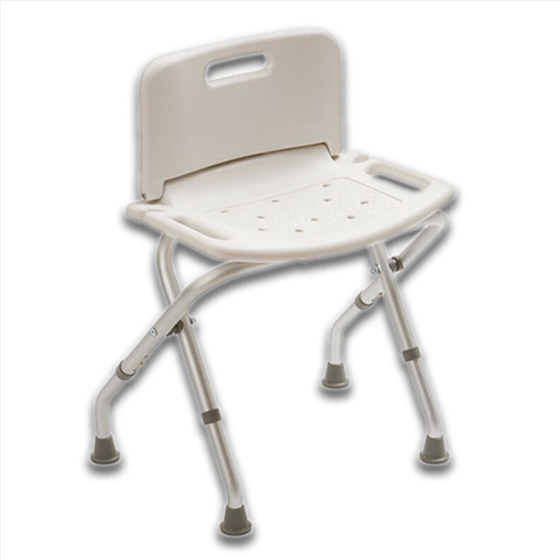 Tabouret de douche pliant avec dossier