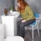 Tabouret haut réglable en hauteur