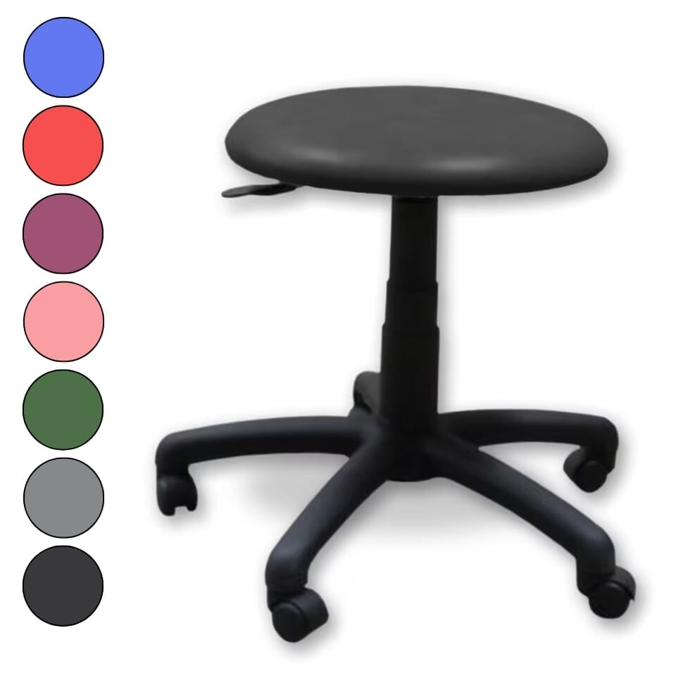 Tabouret médical réglable à roulettes