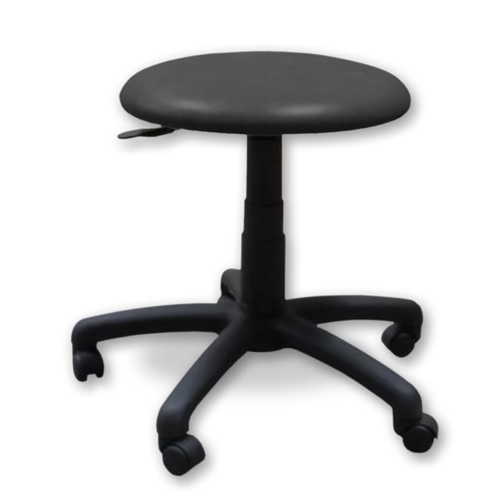 Tabouret médical réglable à roulettes