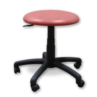 Tabouret d'atelier à 5 roulettes pivotantes 360°, hauteur réglable 38