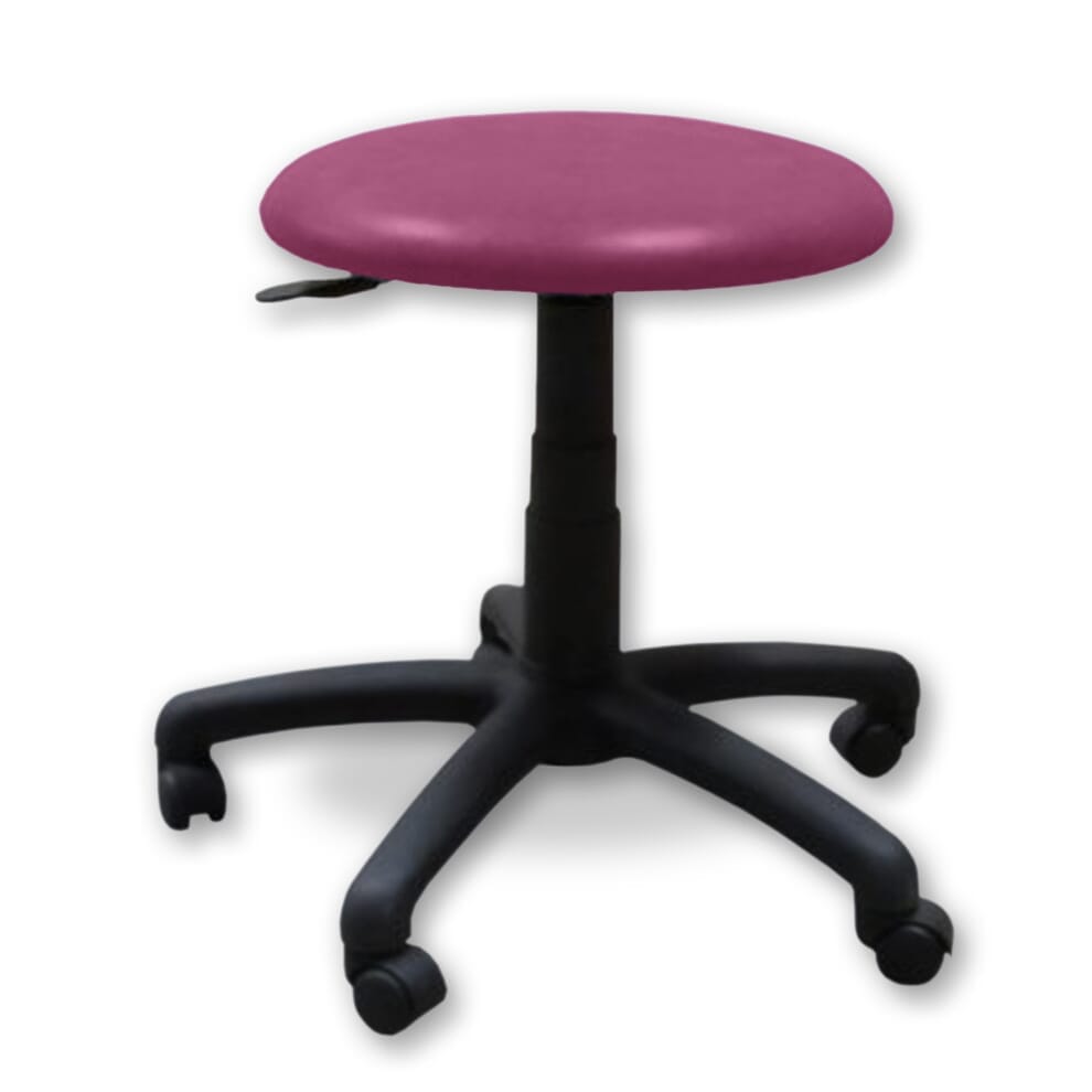 Tabouret médical réglable à roulettes