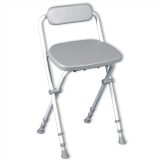 Tabouret pliable antidérapant Sherwood avec dossier