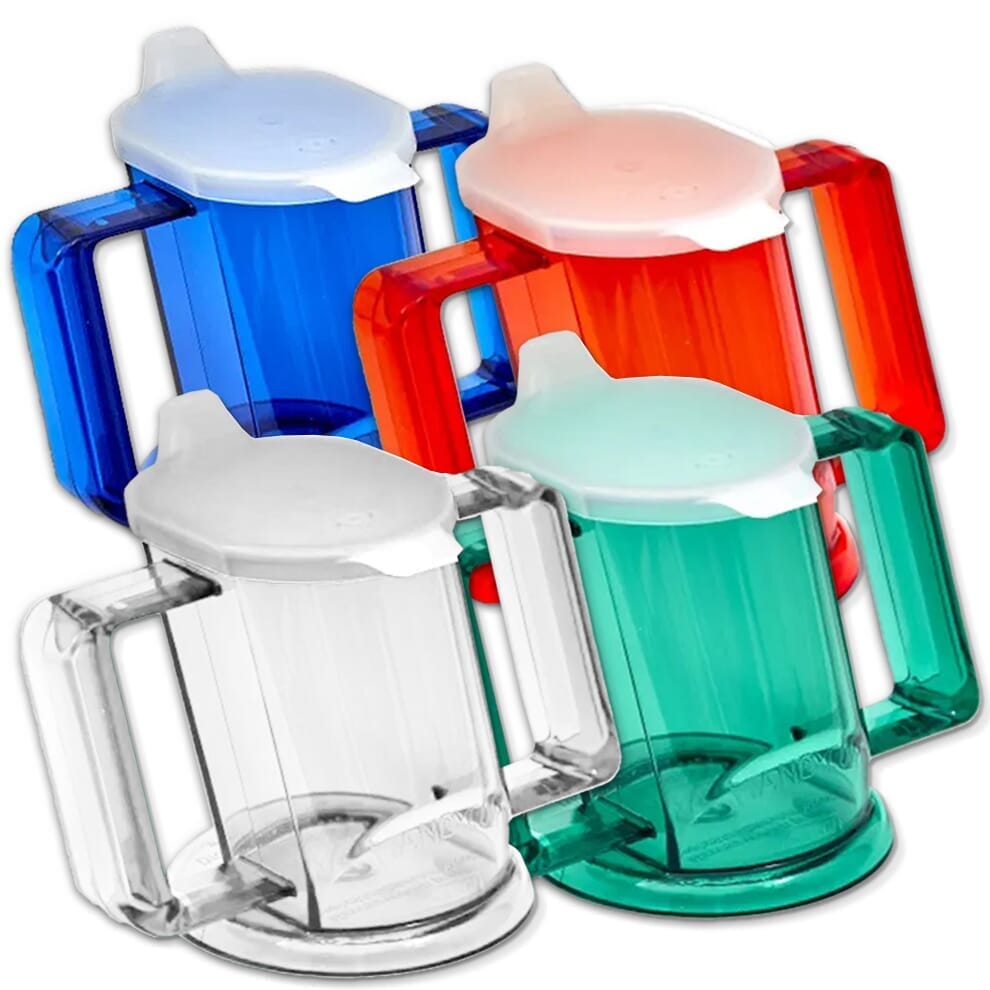 Découvrir la gamme de tasses ergonomiques à 2 anses Handycup • CareServe