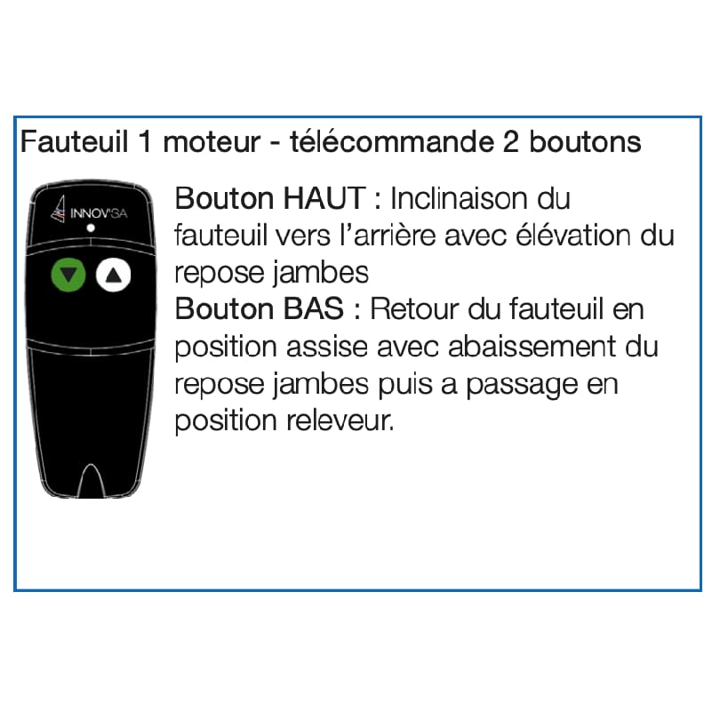 Fauteuil releveur Cocoon G2 1 moteur