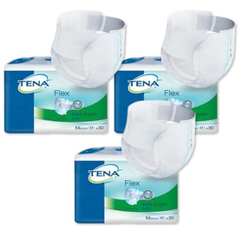 TENA Flex Super - Change complet - M - lot de 3 paquets - 90 unités