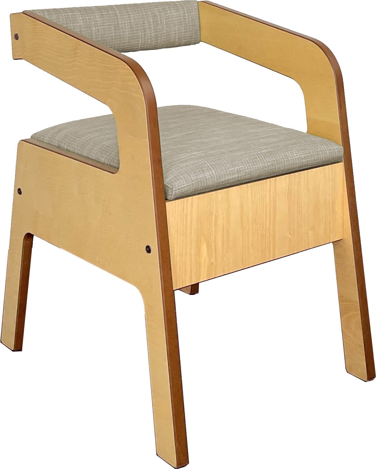 View Chaise pot scandinave Timberry Frêne Tissu beige information