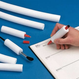 Tube de mousse - Blanc - intérieur 6 mm