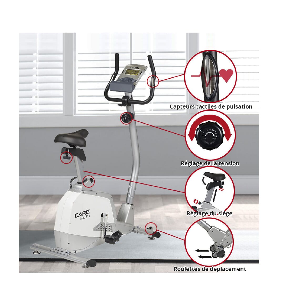 Vélo d'appartement MED 518 Care