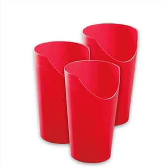 Verre à découpe nasale