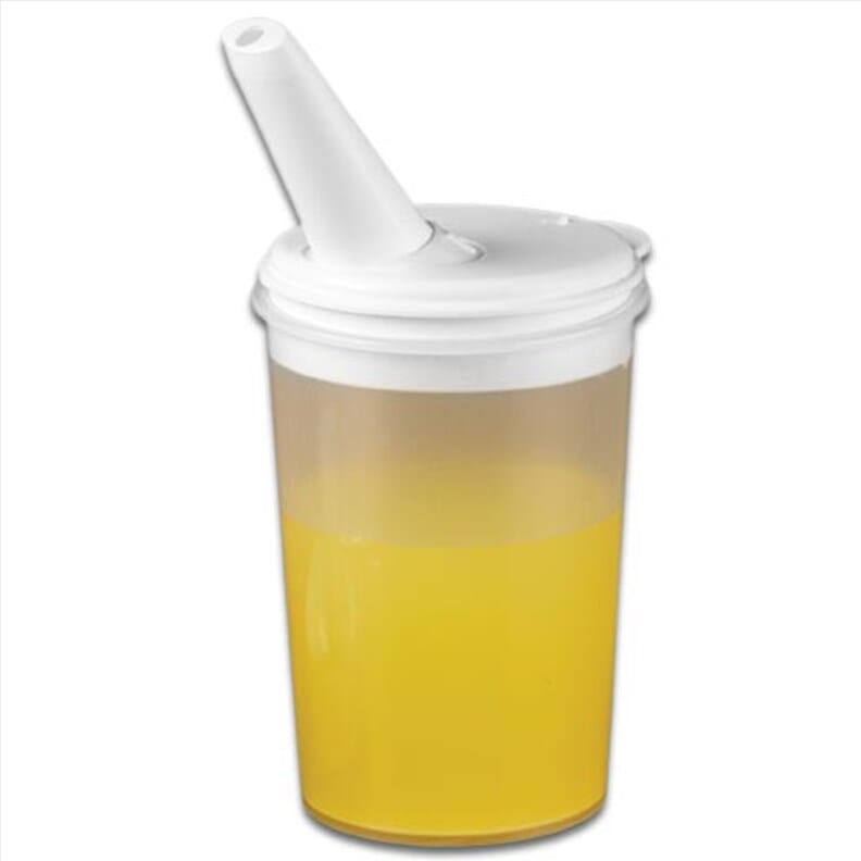Verre avec couvercle bec verseur ajustable - boisson