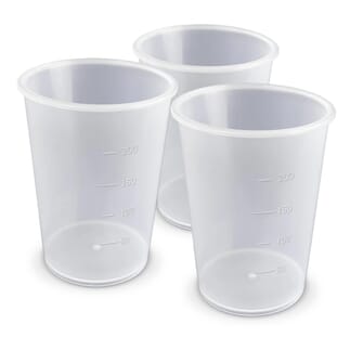 Verre doseur en plastique Lot de 3