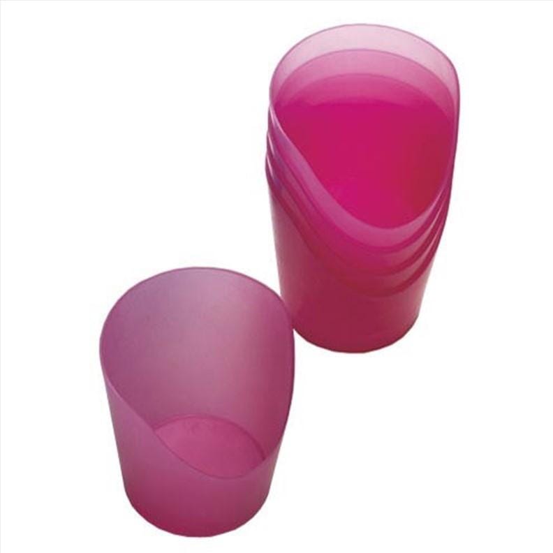 Pack de 5 de verres en plastique souple