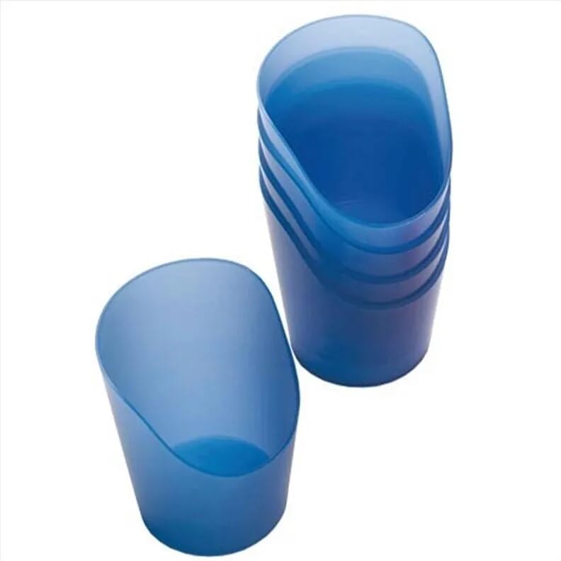 Pack de 5 de verres en plastique souple